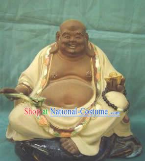 Chinese Porcelain Figurine_Statue from Shi Wan-Lucky Monk