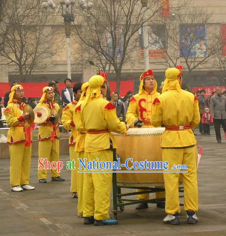 Chinese Classic Lion and Dragon Dance Standing Drum Set _not available_