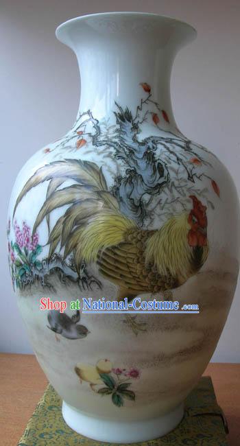 Chinese Jingde Town Ceramics Teapot-Chicken King