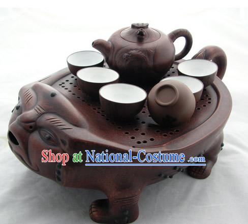 China Dragon Head Fish Body Beast Plate Kungfu Tea Set