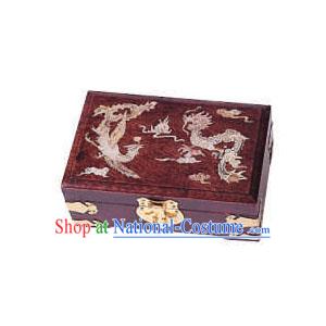 Chinese Chopsticks Box and Jewel Caskets-Dragon and Phoenix Bless