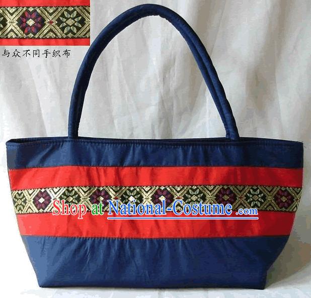 Chinese Folk Hand Weaving Satchel