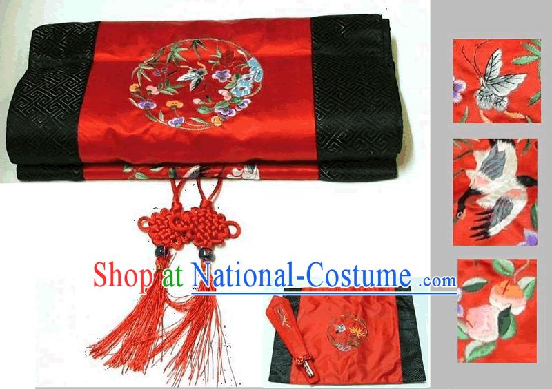 Chinese Traditional Handmade Embroidery Table Runner