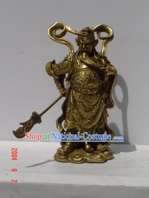 Chinese Classic Brass Statue-Guan Gong