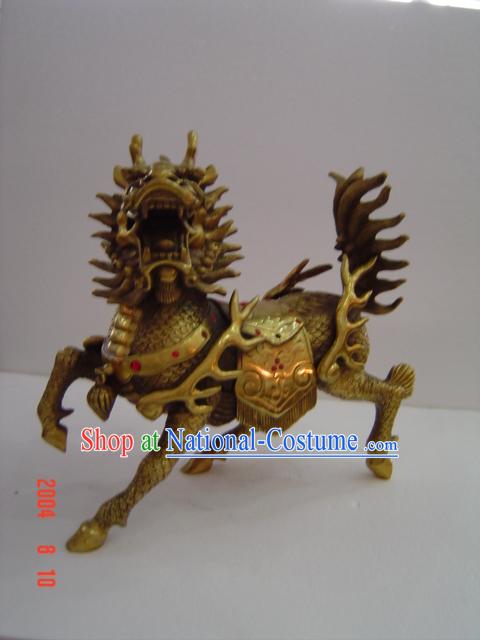 Chinese Classic Brass Statue-Kylin_Qilin_