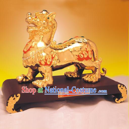 China Classic Gold Statue-Bi Xie_Avoid Evil_