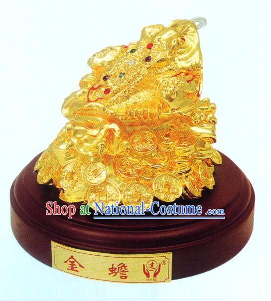 China Classic Gold Toad Bringing Treasures and Fortunes