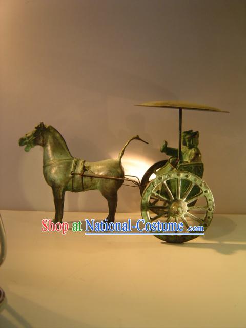 Chinese Classic Archaize Bronze Ware-War Horse