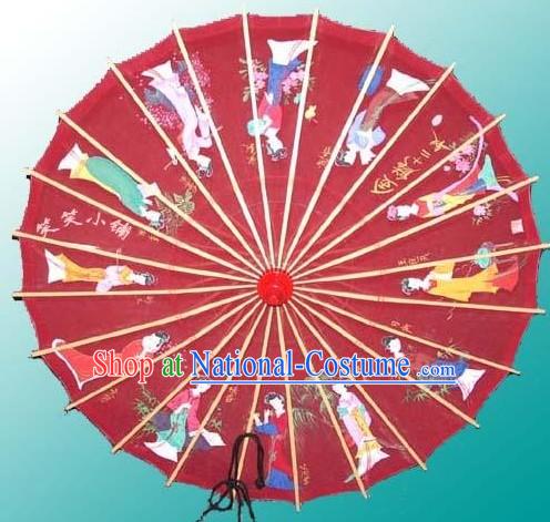 Hangzhou Classic Hand Painted Silk Umbrella