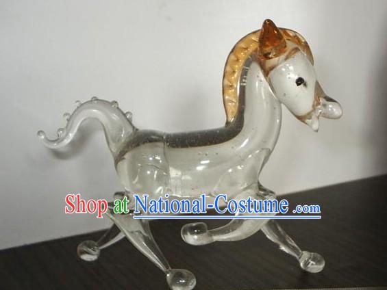 Chinese Classic Coloured Glaze Works-Yellow Horse