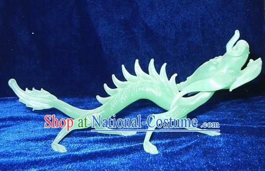 Chinese Classic Coloured Glaze Works-Lucky Green Dragon