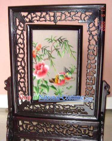 Chinese Classic Double-Sided Embroidery Handicraft-Mandarin Ducks