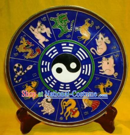 Chinese Stunning Palace Cloisonne Collectible-Zodiac Tweleve Animals