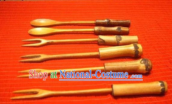 Chinese Hand Made Bamboo Fork