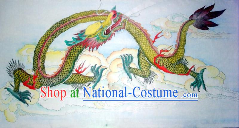 Chinese Traditional Painting with Meticulous Detail-Dragon Hero