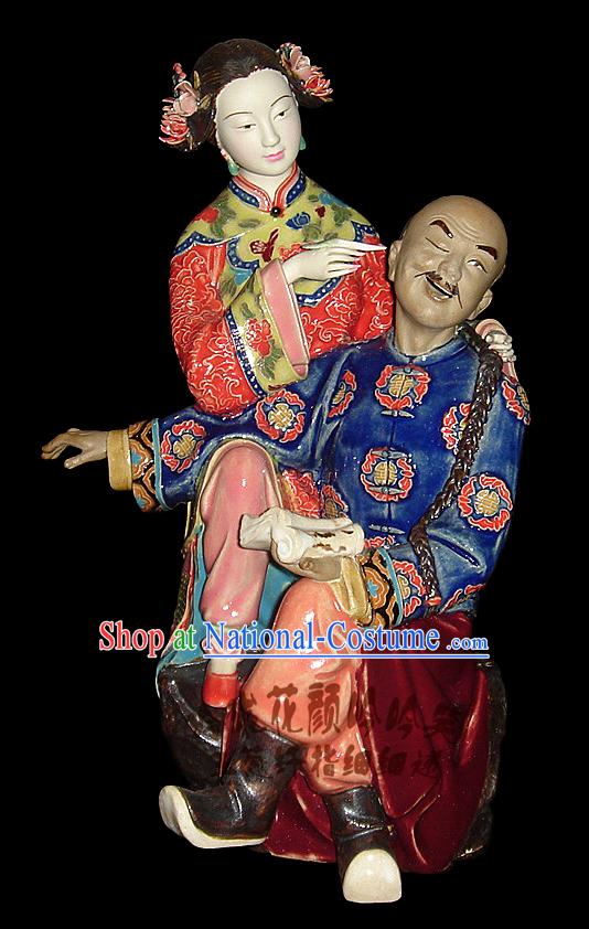 Chinese Stunning Porcelain Collectibles-Ancient Darby and Joan