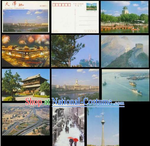 China Classic Tianjun Scene Postcards Set _10 Pieces_