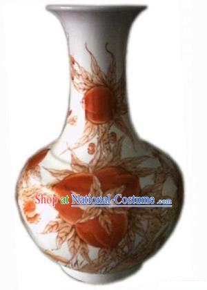 Chinese Classic Ceramic Peach Vase