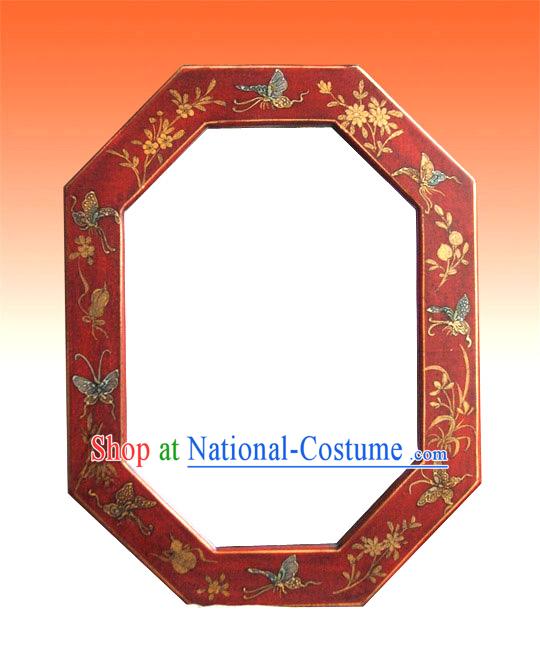 Chinese Ancient Palace Lucky Red Mirror