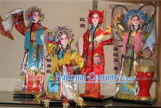 Chinese Classic Silk Figurines_Statues Opera Beauties Collection 24 Pieces Set