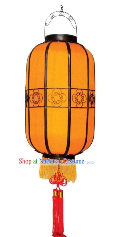 Ancient Mandarin Silk Palace Lantern _yellow_