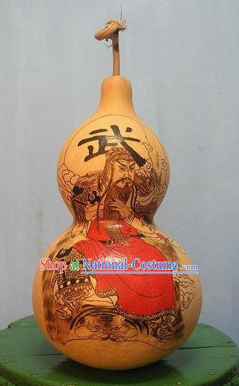 Chinese Classic Hand Made and Painted Calabash-Guan Gong