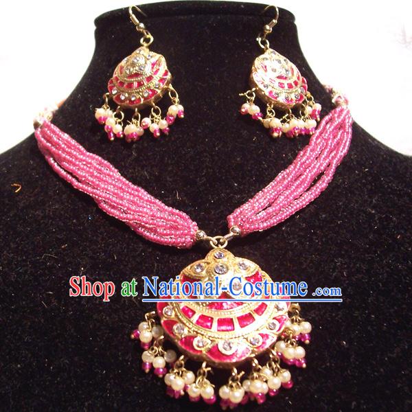 Indian Fashion Jewelry Suit-Pink Princess