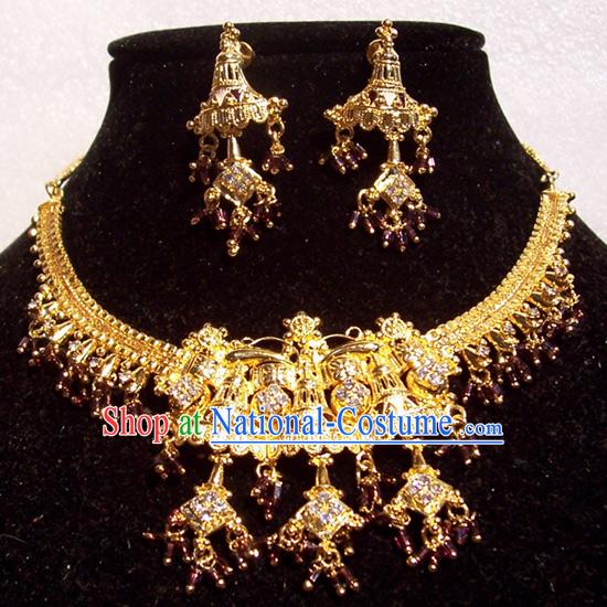 Indian Fashion Jewelry Suit-Golden Beauty