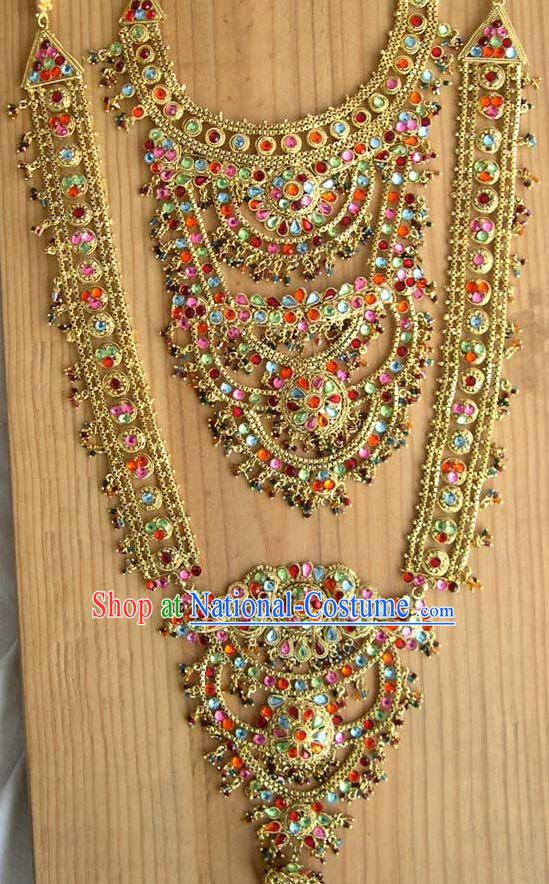 Indian Luxurious Bride Jewelry 7 Pieces Set