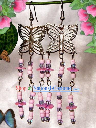 Indian Bohemia Fashion Earrings-Butterfly Charm