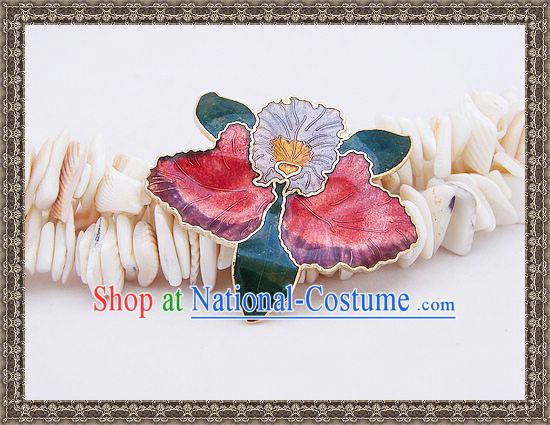 Chinese Cloisonne Brooch-Blooming