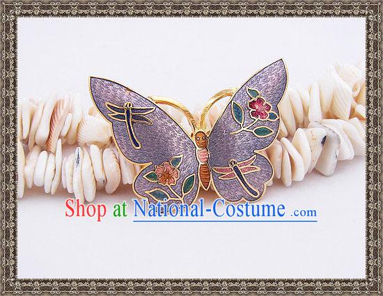 Chinese Cloisonne Brooch Classics-Butterfly