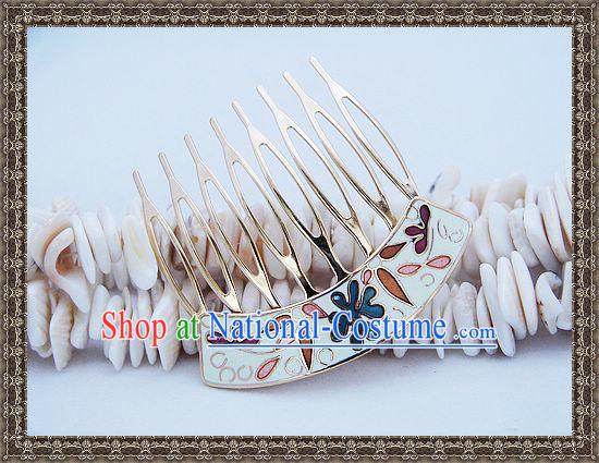 Chinese Classic Cloisonne Hairpin-White Princess