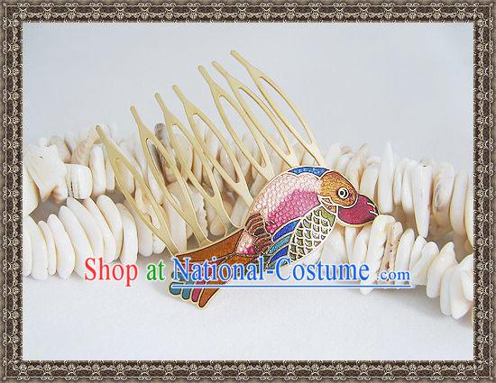 Chinese Classic Cloisonne Hairpin-Fish Princess