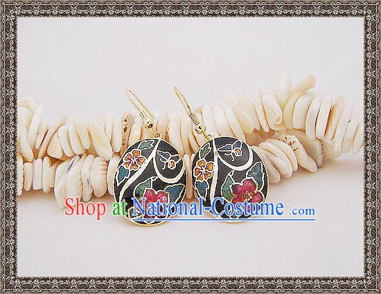 Chinese Classic Cloisonne Earrings-Fairy World