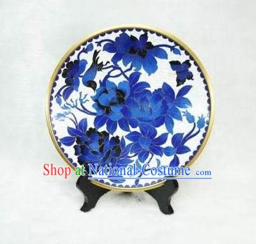 Chinese Palace Bird and Flower Closionne Plate