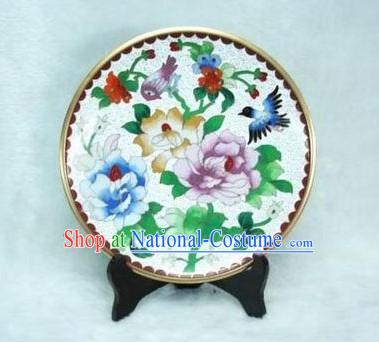 Chinese Antique Style Closionne Plate-Spring