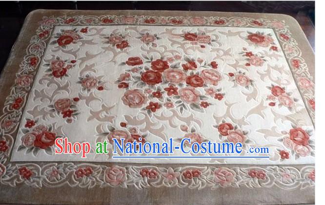 Art Decoration Chinese Classical Flowery Rug _185_185cm_