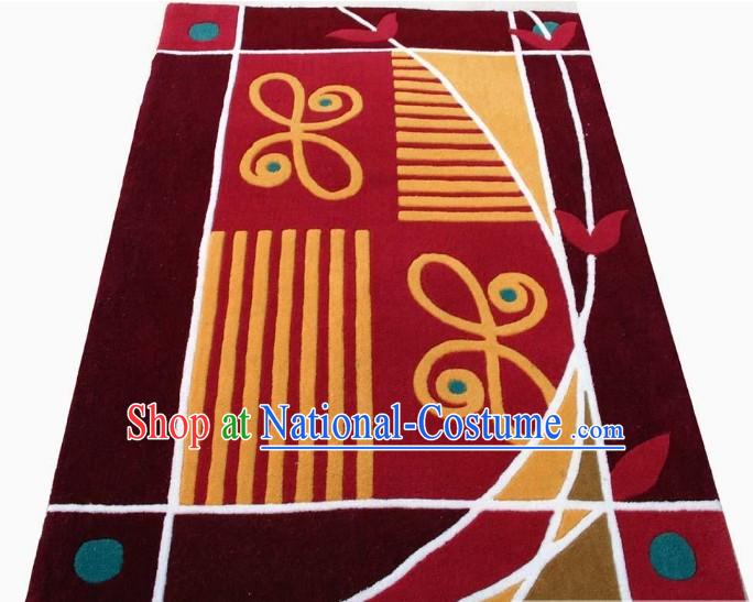 Art Decoration Chinese Hand Made Butterfly Carpet _90cm_150cm_