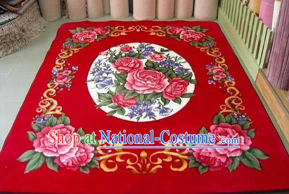 Art Decoration Chinese Lucky Red Wedding Carpet _173_230cm_