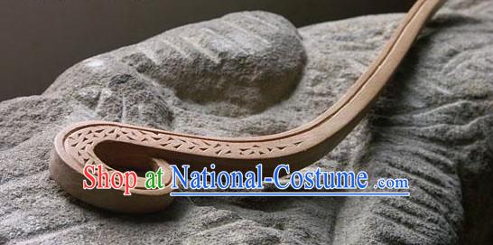 Hand Carved Chinese Traditional Walnut Hair Pin _Hairpin_- Born