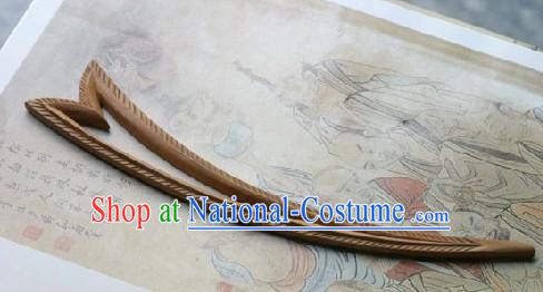 Hand Carved Chinese Traditional Walnut Hair Pin _Hairpin_- Inspiration