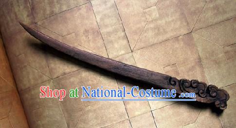 Hand Carved Chinese Traditional Walnut Hair Pin _Hairpin_- Cloud