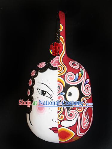 Chinese Hand Painted Du Huo Ma Shao Hanging Mask