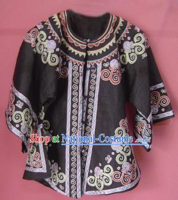 Stunning Miao Minority Silk Thread Hand Embroidery Jacket for Woman