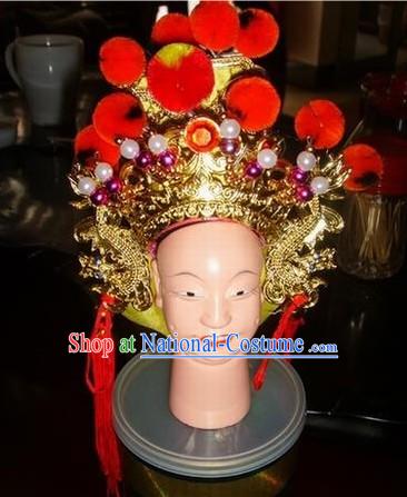 Chinese Ancient Puppet General Helmet for Performance