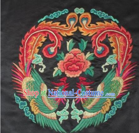 Chinese Hand Embroidered Handicraft-Double Phoenix