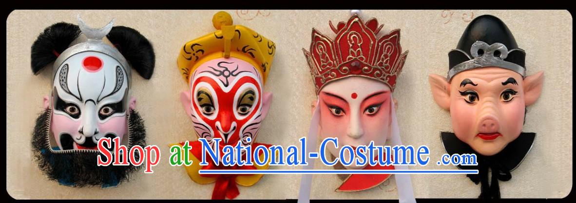 Handcrafted Peking Opera Mask Hanging Decoration - Western Journey Set