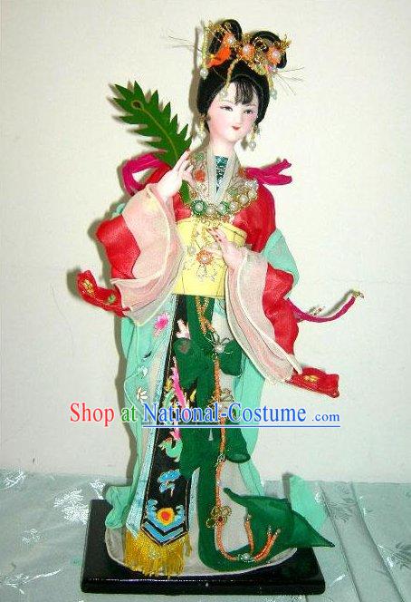 Handmade Peking Silk Figurine Doll - Luo Shen