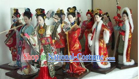 Handmade Peking Silk Figurine Dolls - 12 Beauties in Dream of the Red Chamber